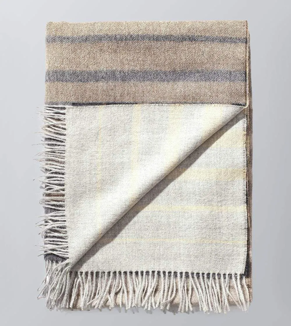 100% Baby Alpaca Throw Blanket or Shawl - Santiago