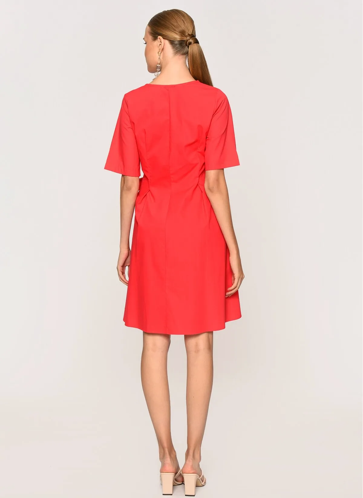 13536 Red Wrap Dress