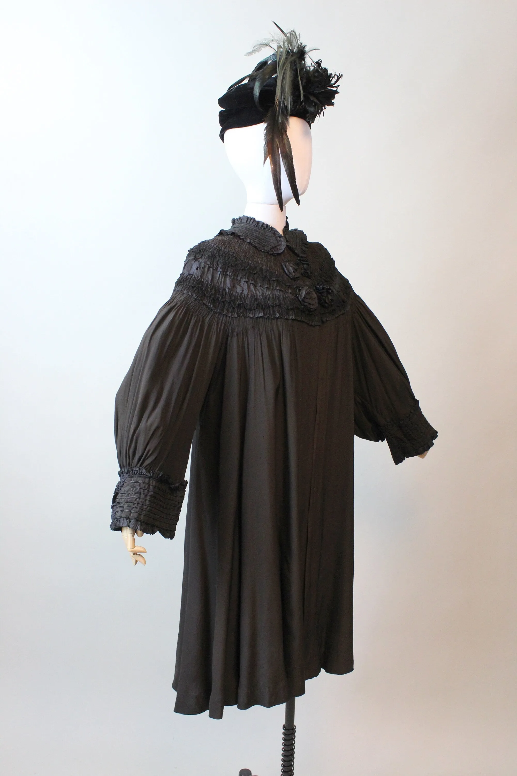 1910 rare EDWARDIAN SILK smock coat all sizes | new fall