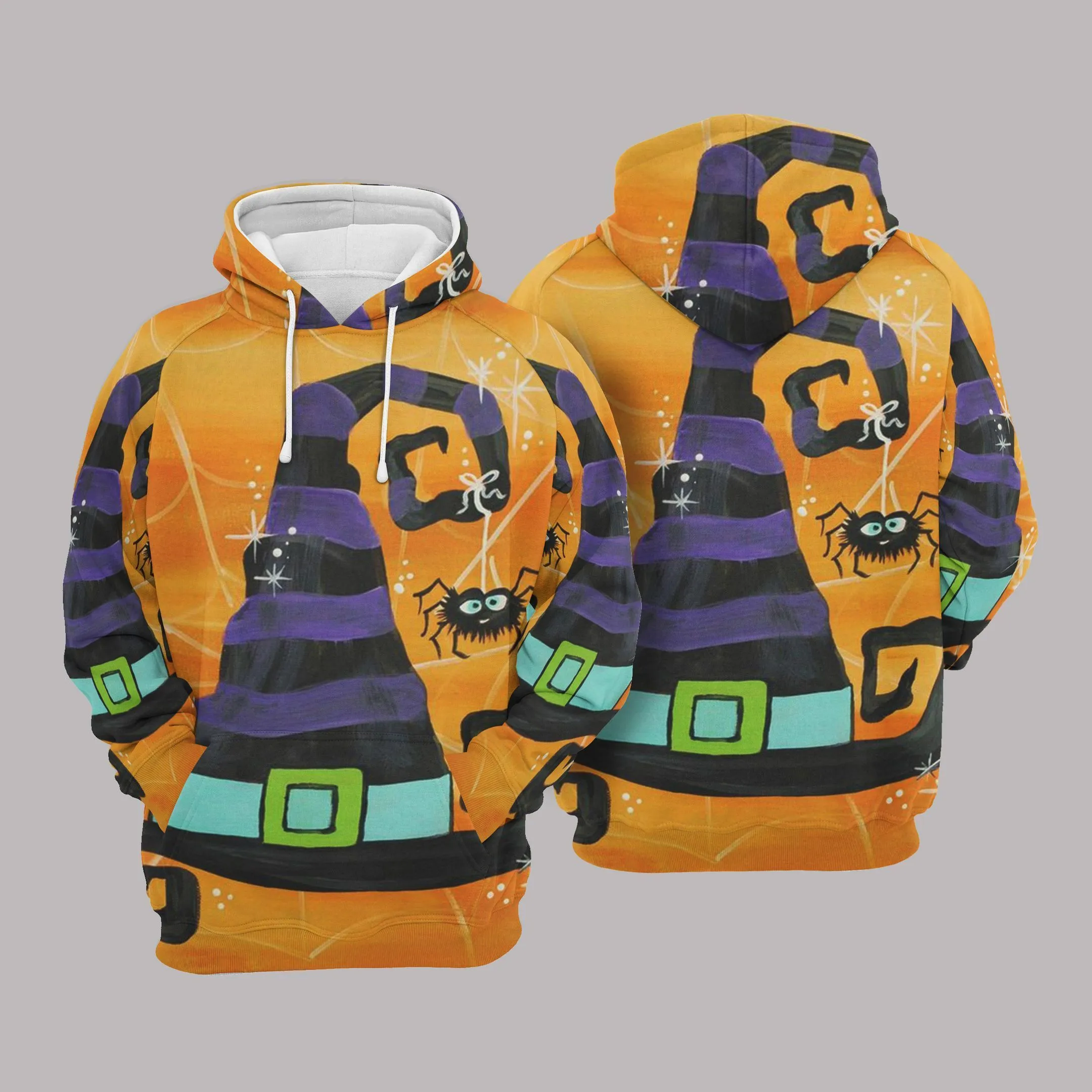 3D All Over Print Witch Hat Halloween Hoodies, Best Halloween Hoodie Coolspod