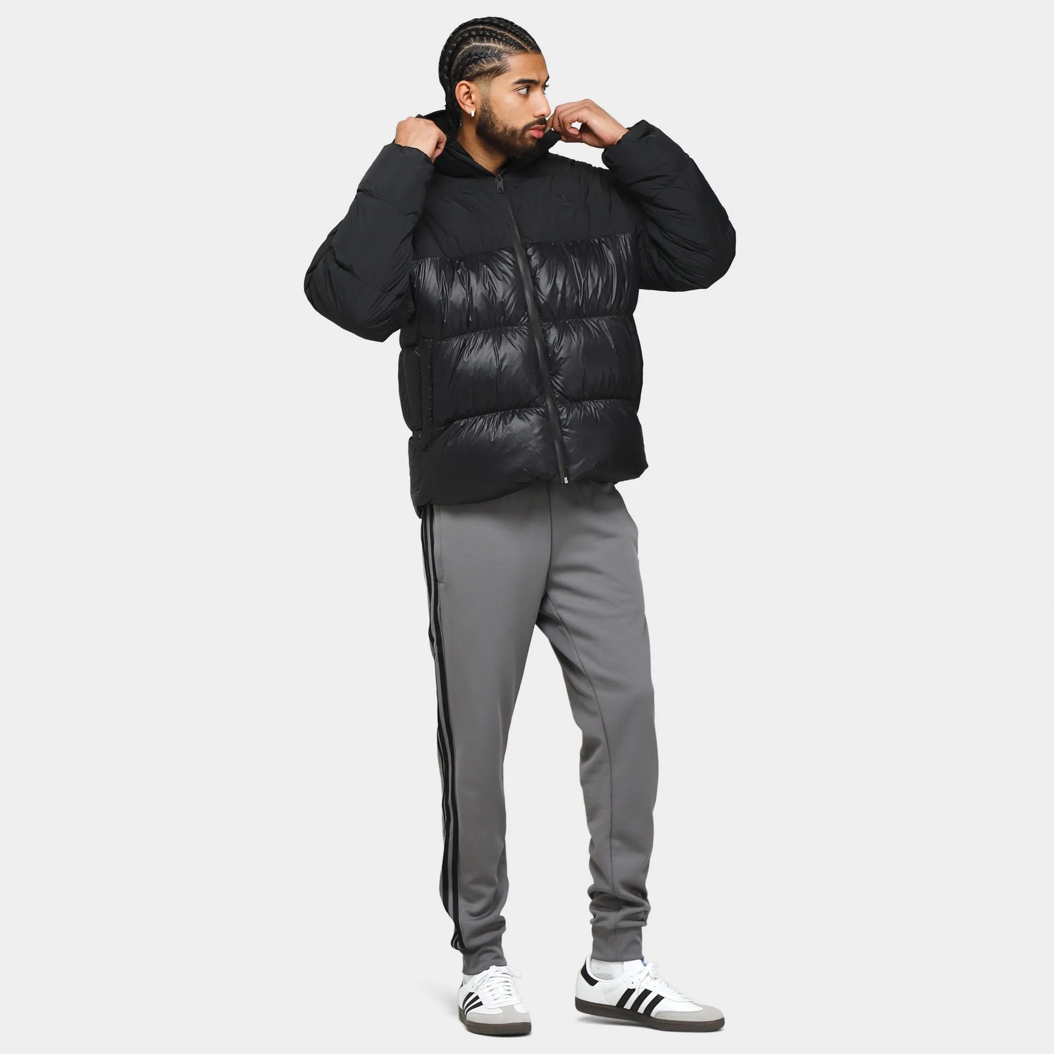 adidas Originals Adicolor Down Regen Hooded Puffer Jacket / Black