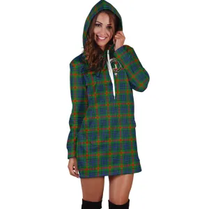 Aiton Tartan Hoodie Dress with Family Crest