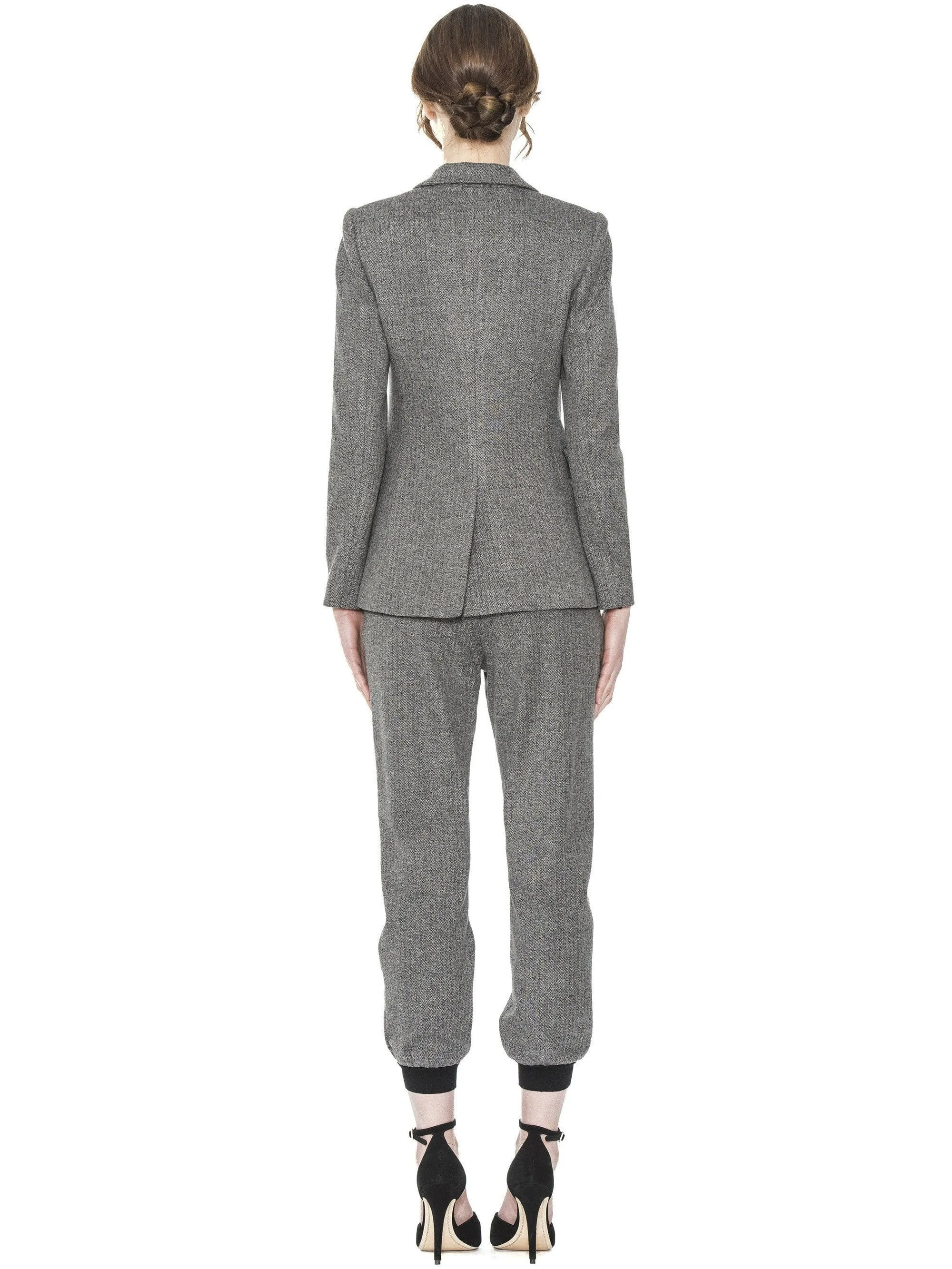 Alice   Olivia - Macey Fitted Notch Collar Blazer