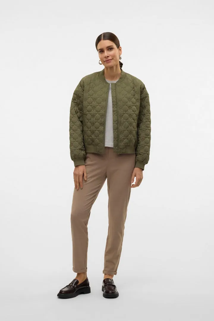 Ally Quilted Bomber Jacket