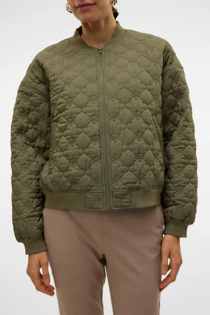 Ally Quilted Bomber Jacket