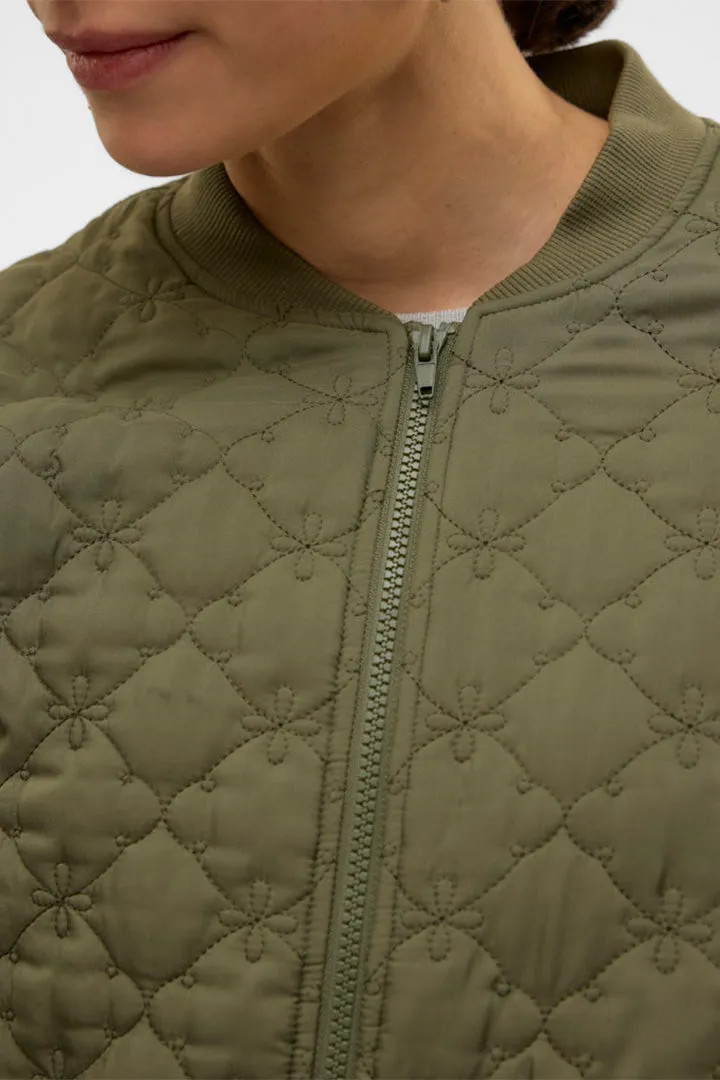 Ally Quilted Bomber Jacket