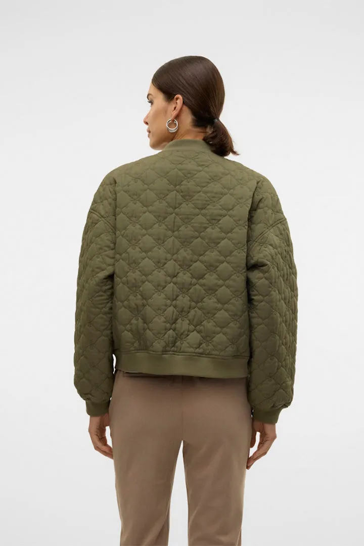 Ally Quilted Bomber Jacket