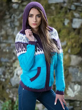 Alpaca Full Zip Hoodie for Women