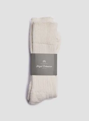 Alpaca Wool Sock in Cream