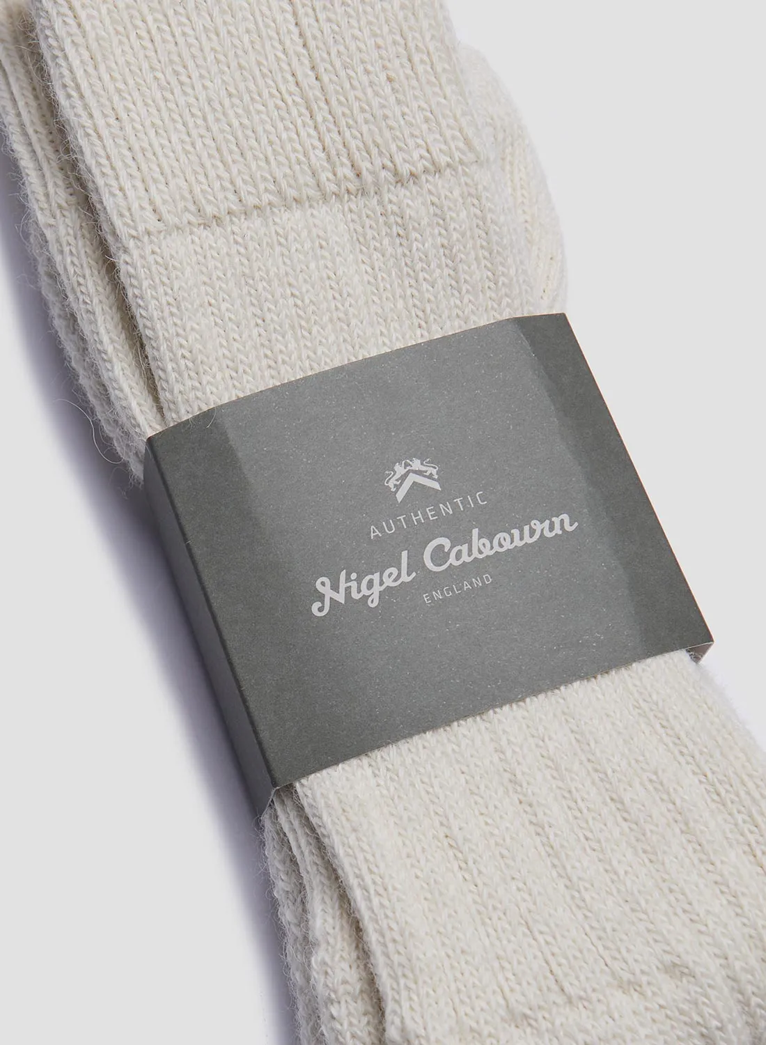 Alpaca Wool Sock in Cream