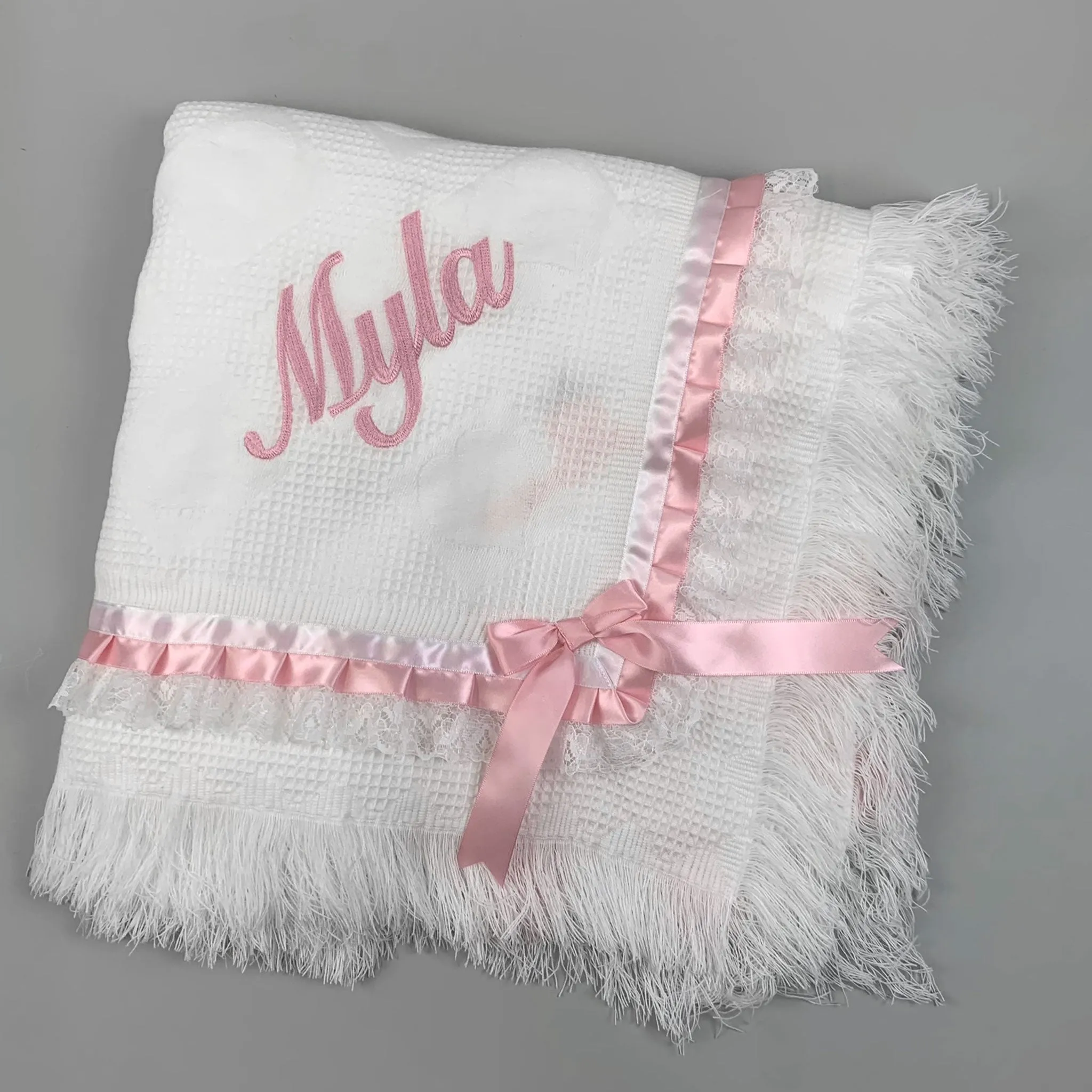 Baby Girl's Luxury Princess Shawl - Personalised