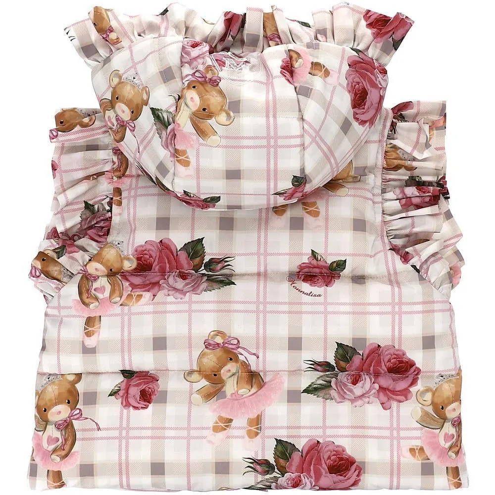 Baby Girls Pink Floral Gilet