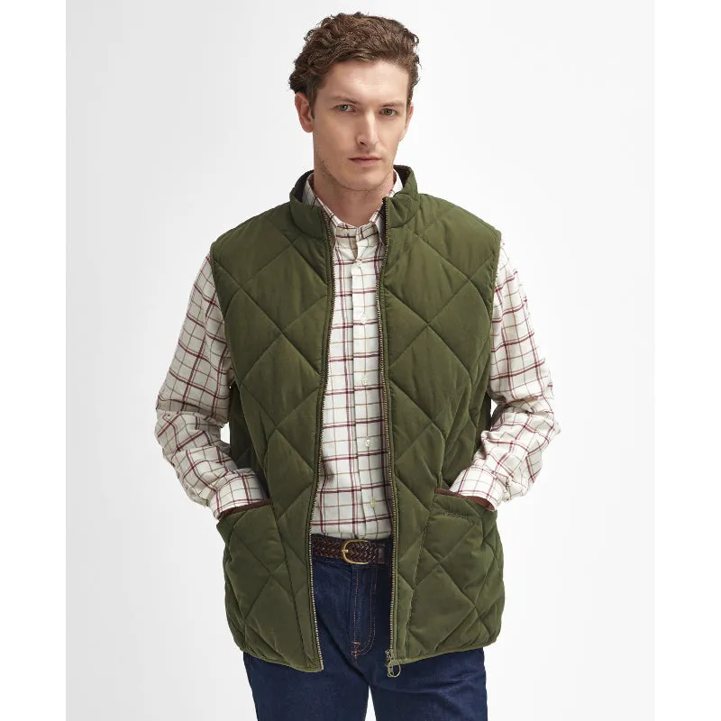 Barbour Country Liddesdale Quilted Mens Gilet - Olive