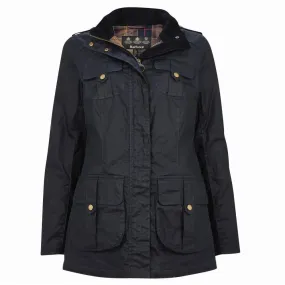 Barbour Defence Lightweight Ladies Wax Jacket - Royal Navy/Classic