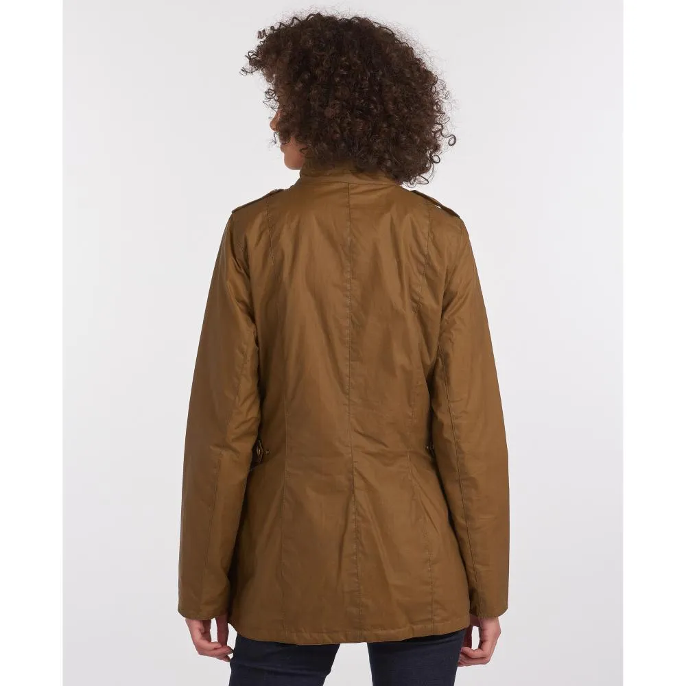 Barbour Defence Lightweight Ladies Wax Jacket - Sand/Classic