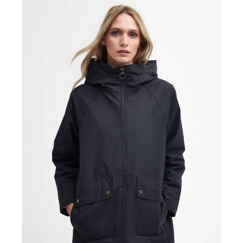 Barbour Heron Ladies Waterproof Jacket - Dark Navy