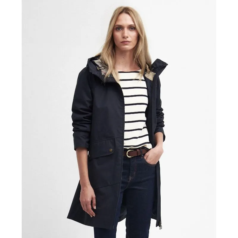 Barbour Heron Ladies Waterproof Jacket - Dark Navy