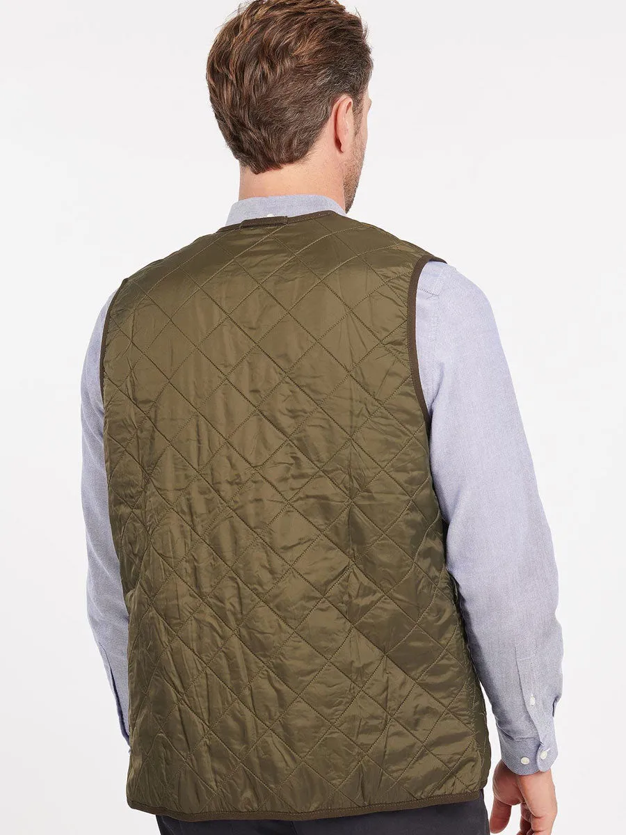 BARBOUR Men's Polarquilt Waistcoat/Zip-In Liner - Olive