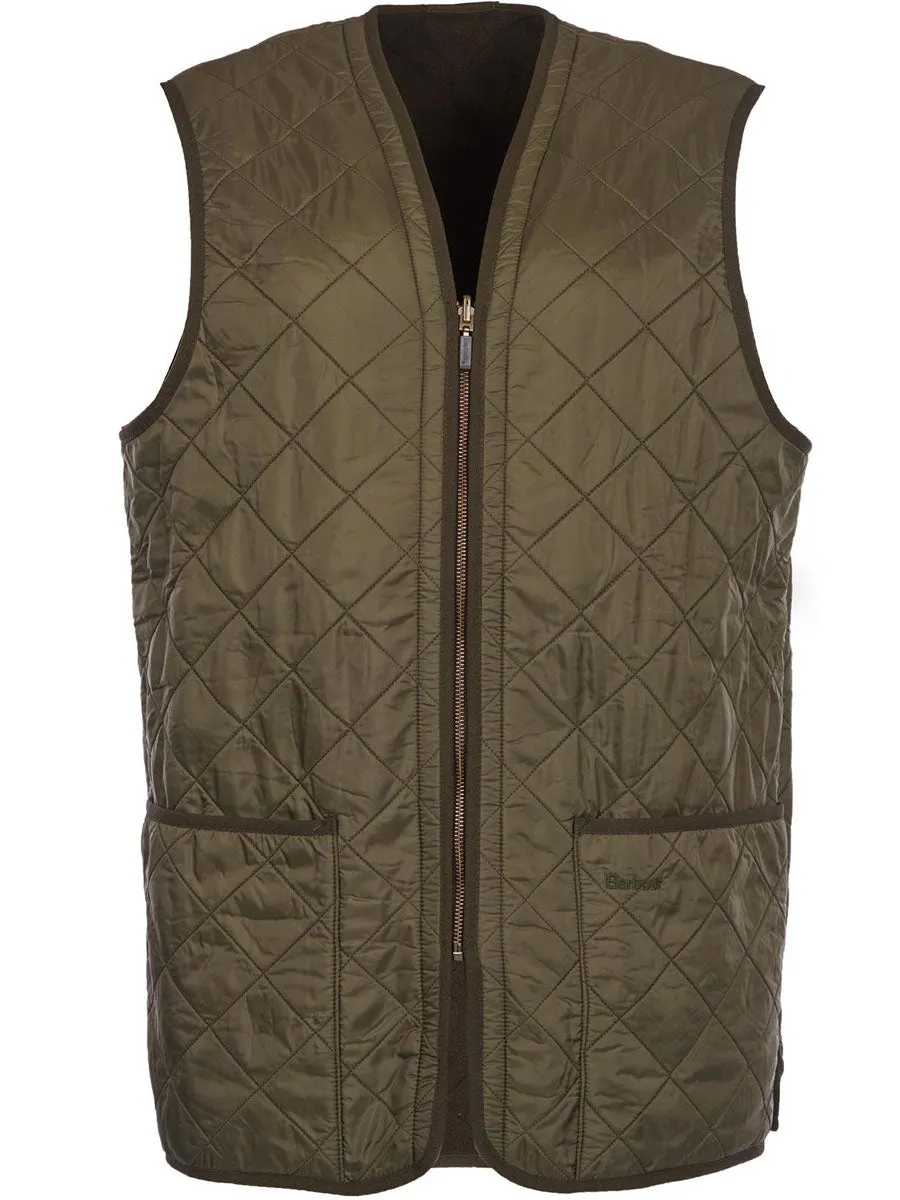 BARBOUR Men's Polarquilt Waistcoat/Zip-In Liner - Olive