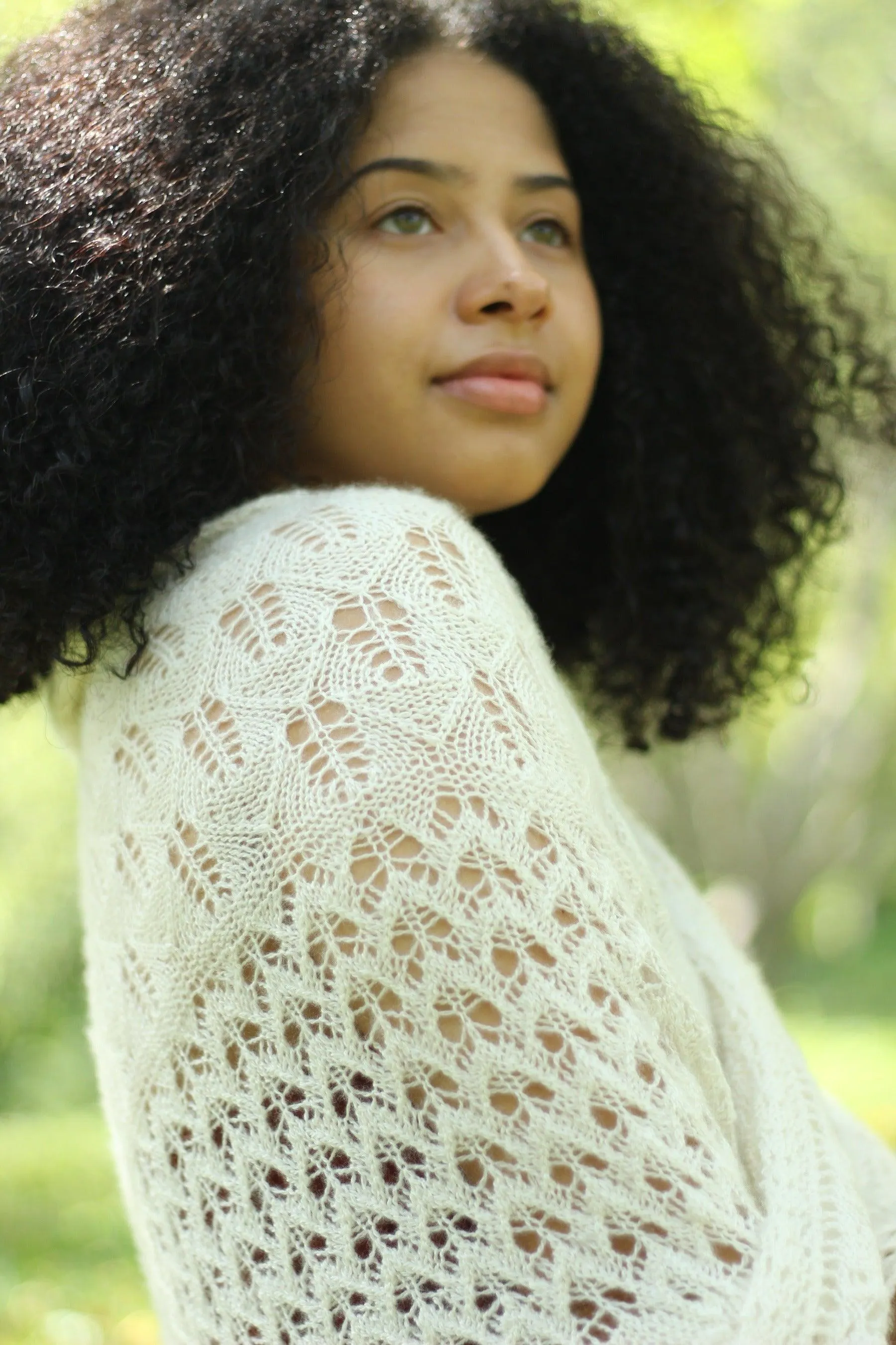 Bee Fields Triangle Shawl <br/><small>knitting pattern</small>