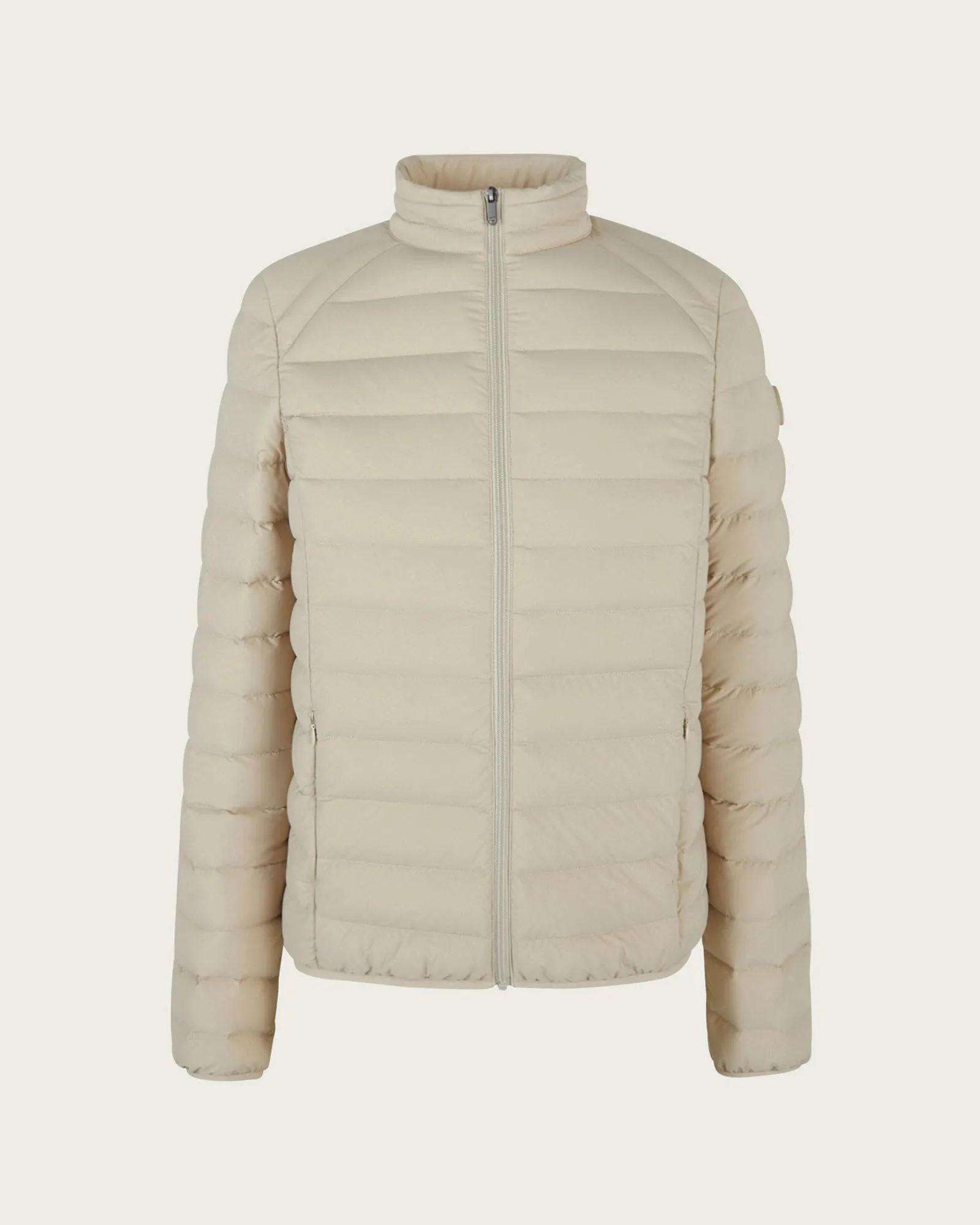 Beige Aragon lightweight stretch puffer jacket