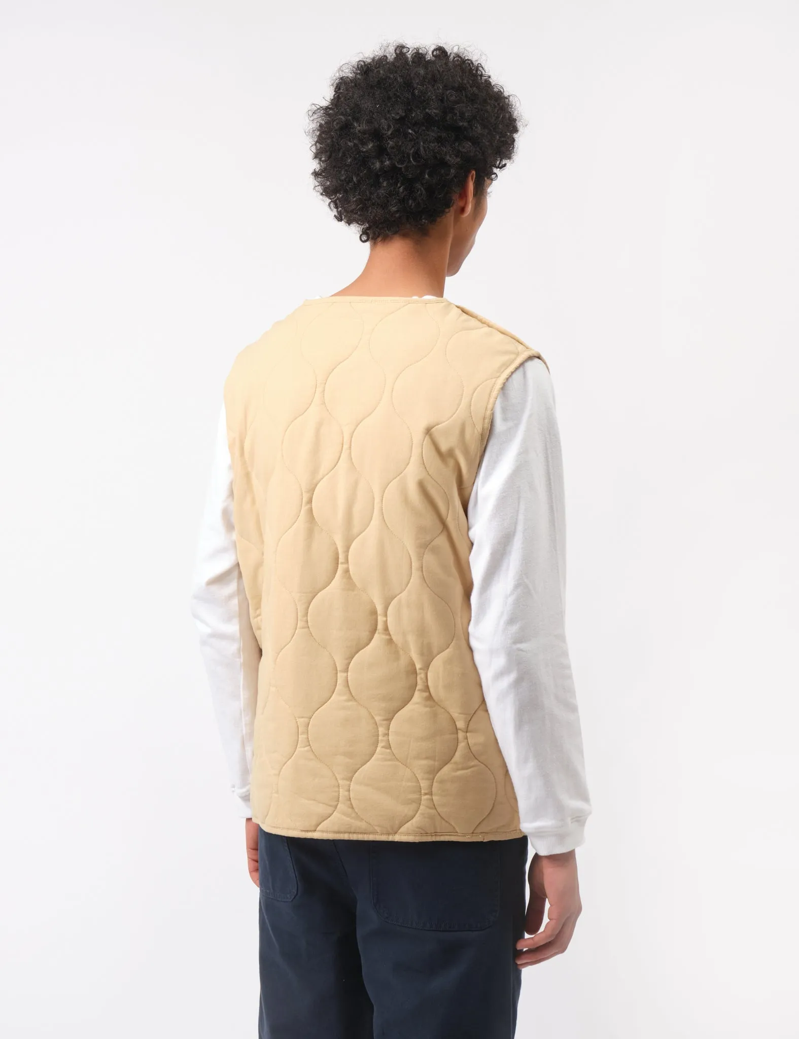 Bhode Quilted Zip Gilet - Parchment