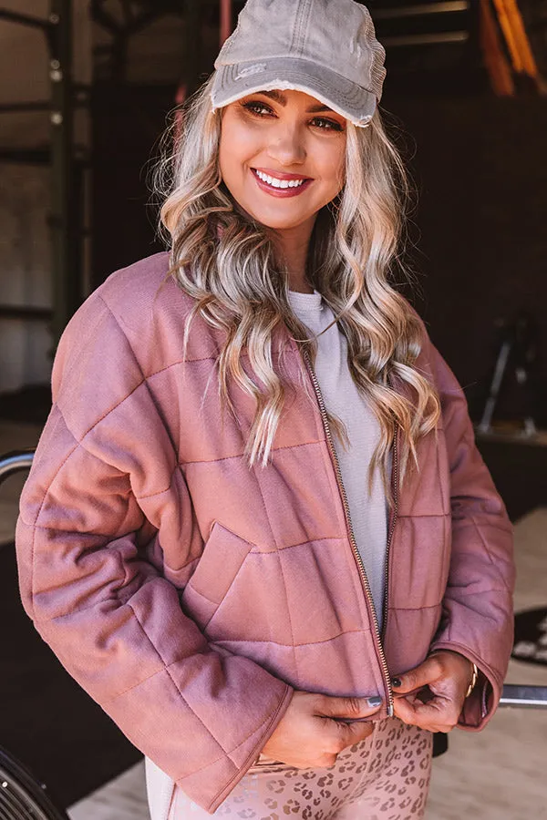 Blizzard On Broadway Jacket In Rustic Rose