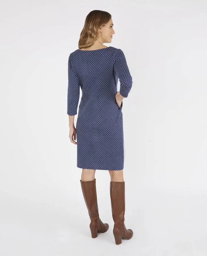 Blue Spot Mosaic Dress