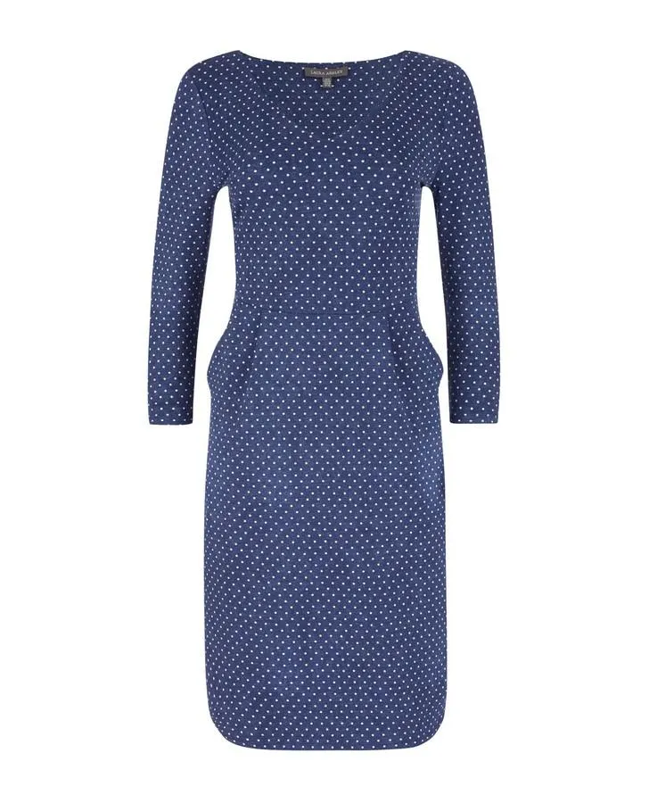 Blue Spot Mosaic Dress