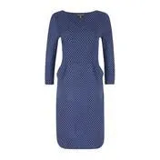 Blue Spot Mosaic Dress