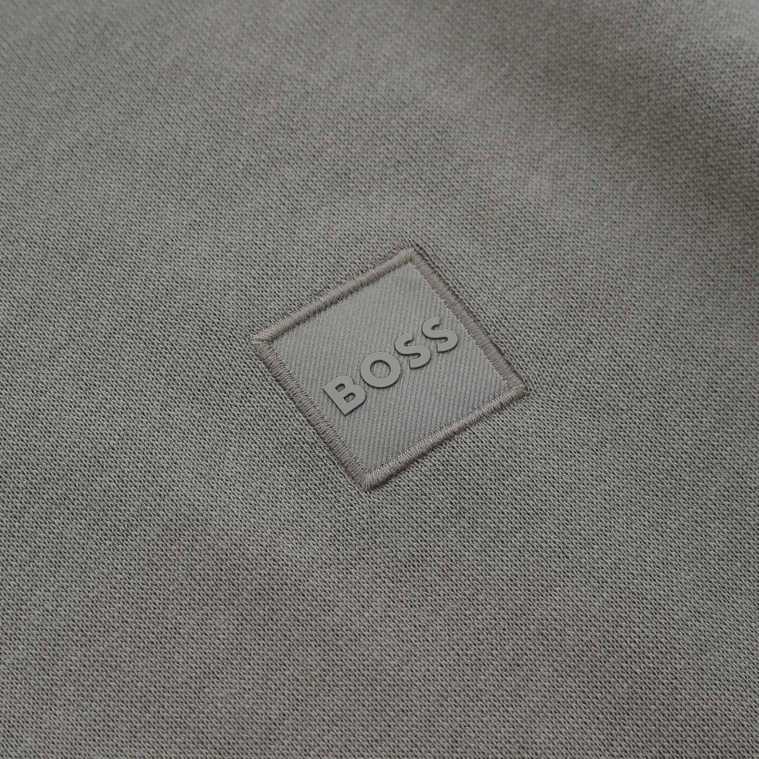 BOSS Wetalk Hoodie Sweat Top in Open Grey