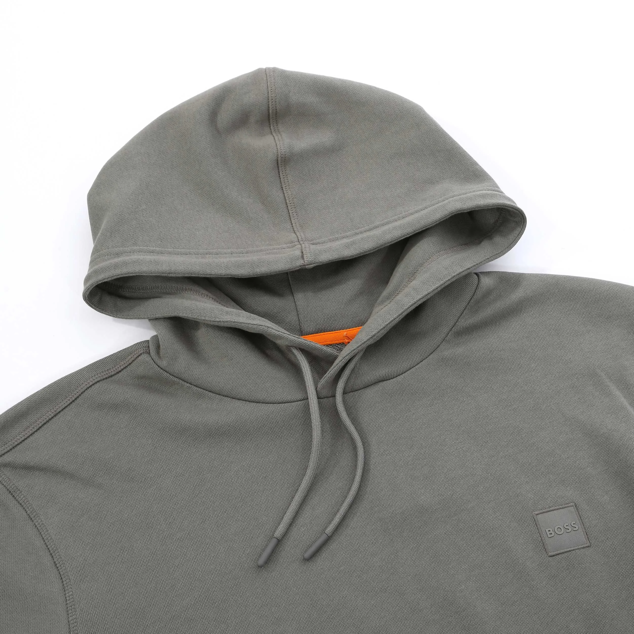 BOSS Wetalk Hoodie Sweat Top in Open Grey