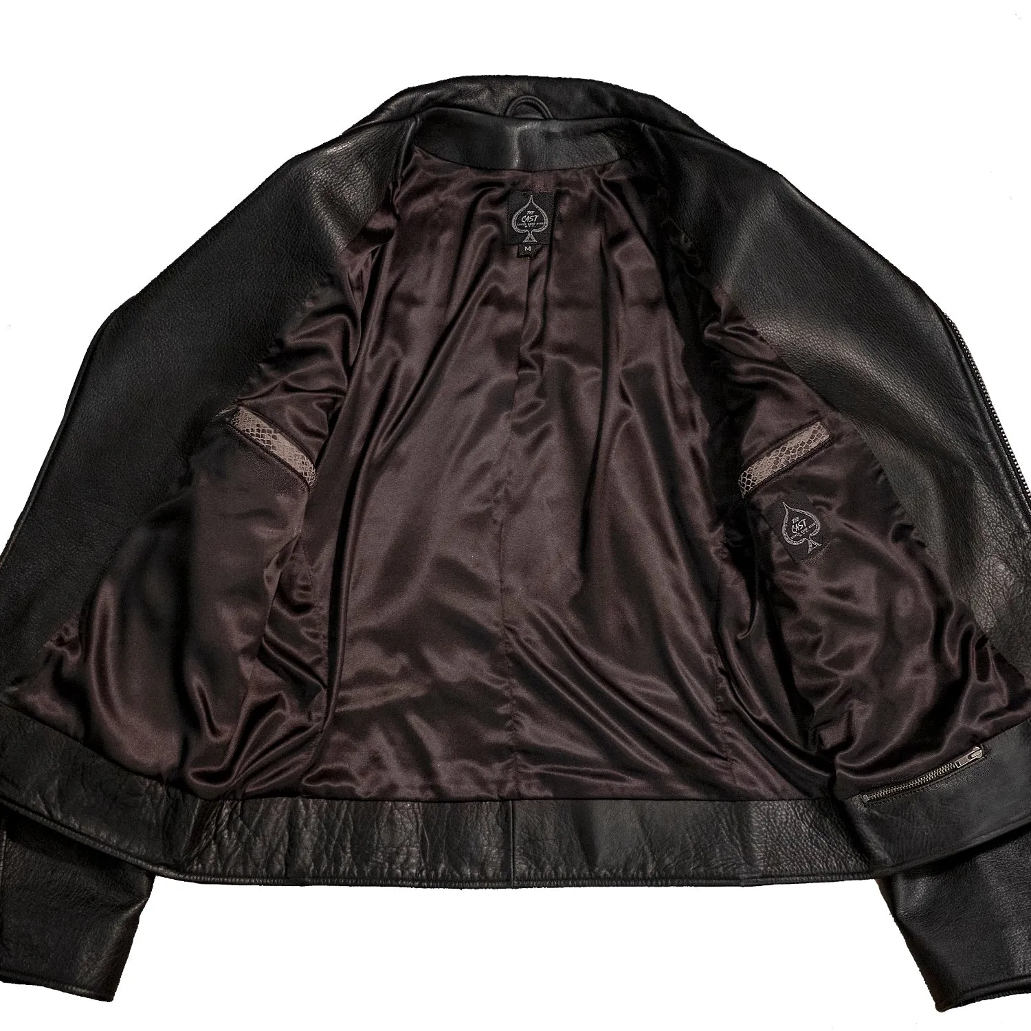 BOWERY JACKET - M / SNAKESKIN DETAIL