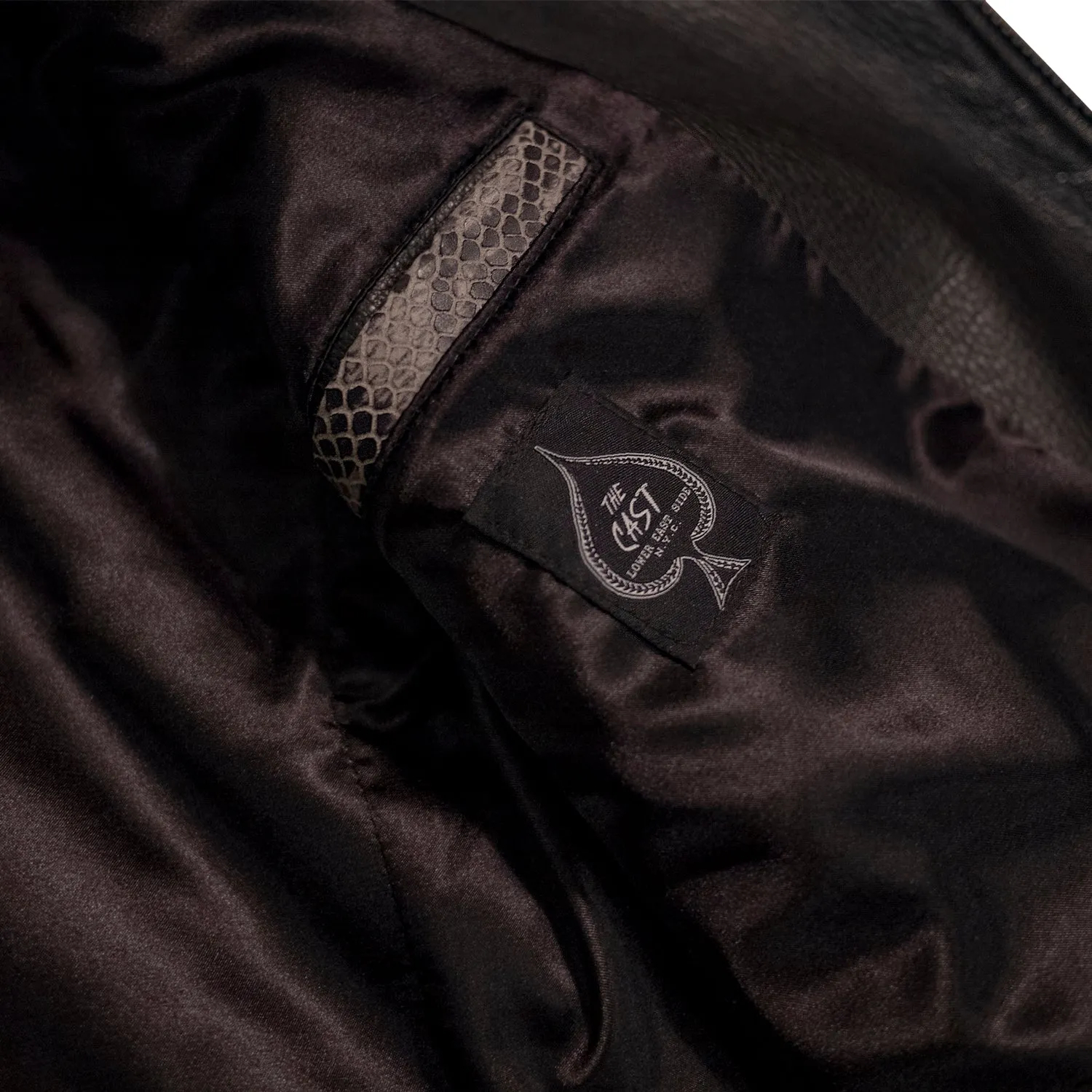 BOWERY JACKET - M / SNAKESKIN DETAIL