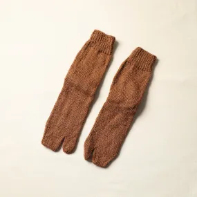 Brown - Kumaun Hand Knitted Woolen Socks (Adult) 53