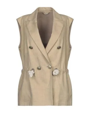 Brunello Cucinelli Women Blazer Beige 10 UK