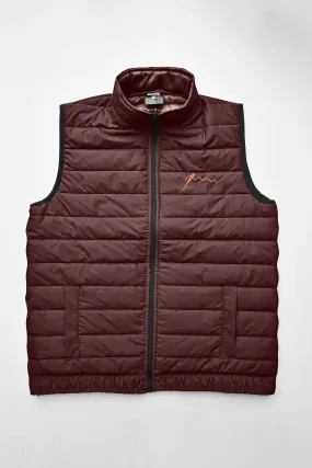 Burnt Soul Men's Needle & Thread Embroidered Body Warmer Puffer Gilet