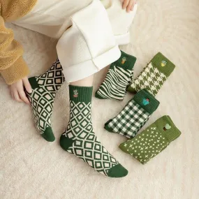 Cactus cotton socks Women Winter Socks gift plants Korean Japanese