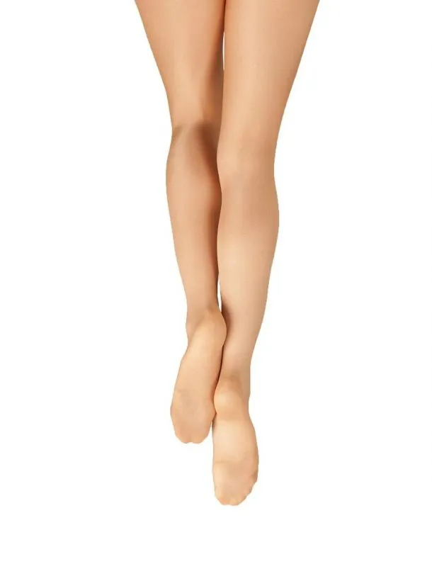 Capezio Ultra Shimmery #1808c Footed Child Tights