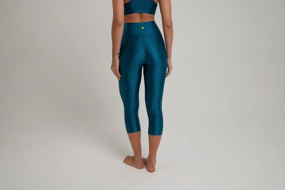 Capri Legging with Pockets - AQUA QUEEN