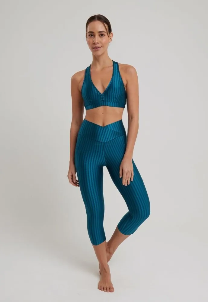 Capri Legging with Pockets - AQUA QUEEN