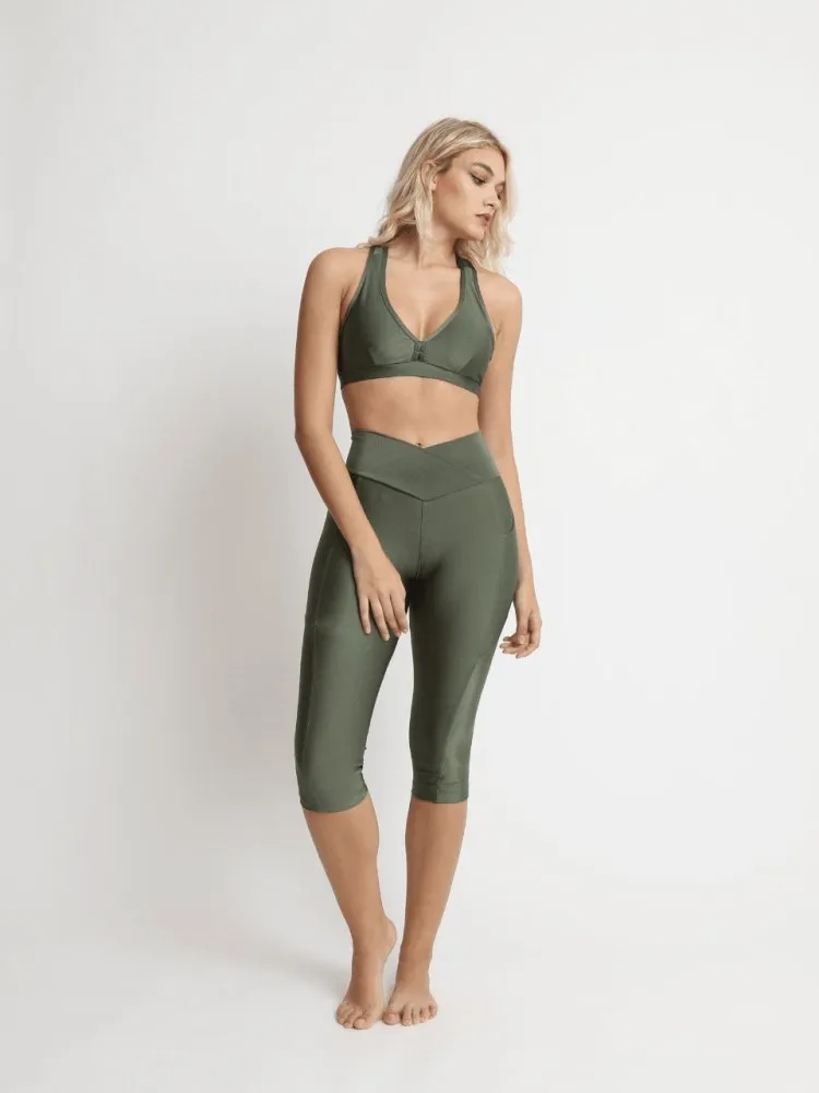 Capri Legging with Pockets - CROCO