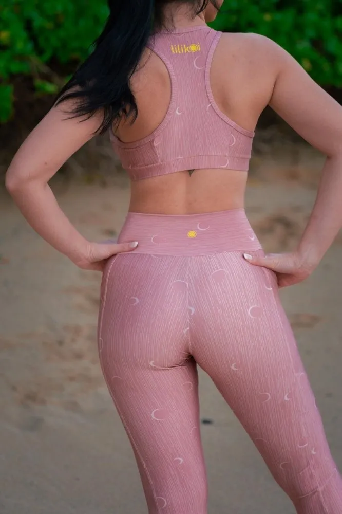 Capri Legging with Pockets - PINK LUNA