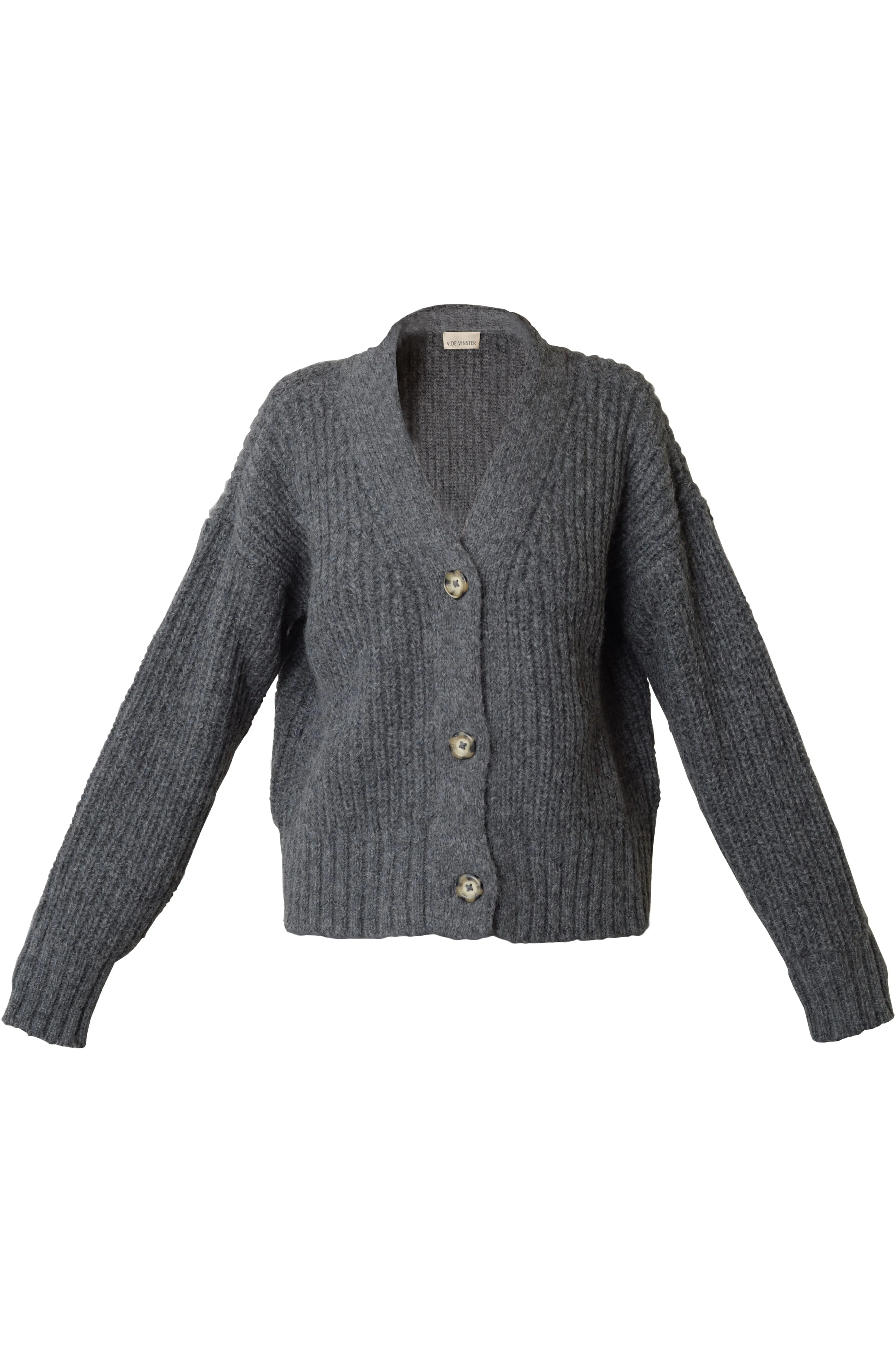 Cardigan en alpaca gris Arthur