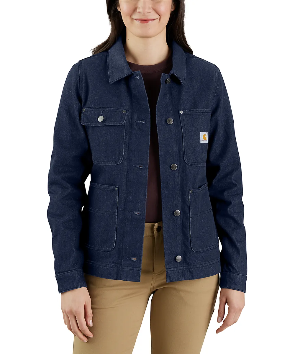 Carhartt Women's Denim Chore Coat - Basin Blue