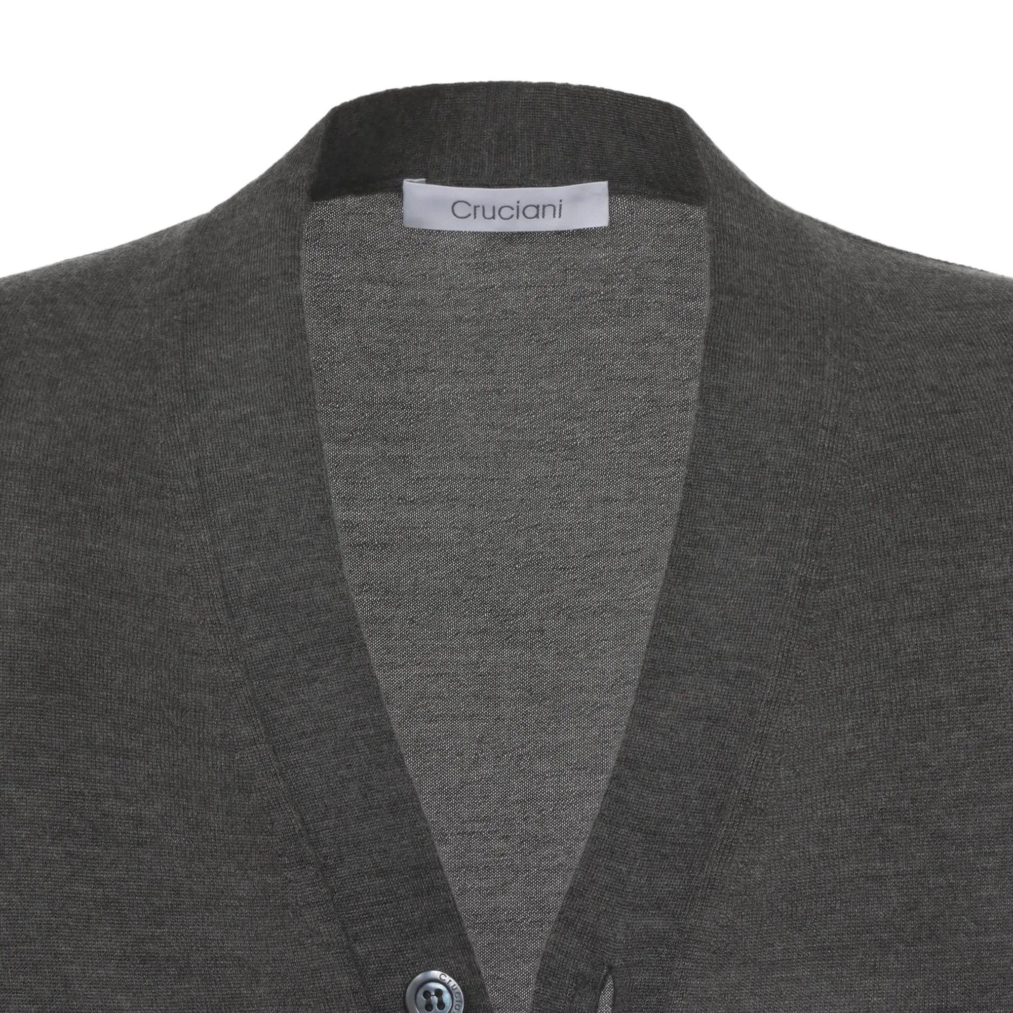 Cashmere Blend Sleveeless Gilet in Grey