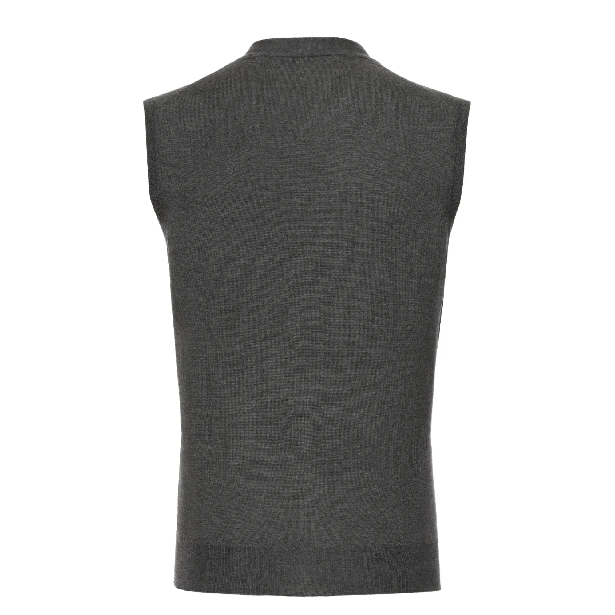 Cashmere Blend Sleveeless Gilet in Grey