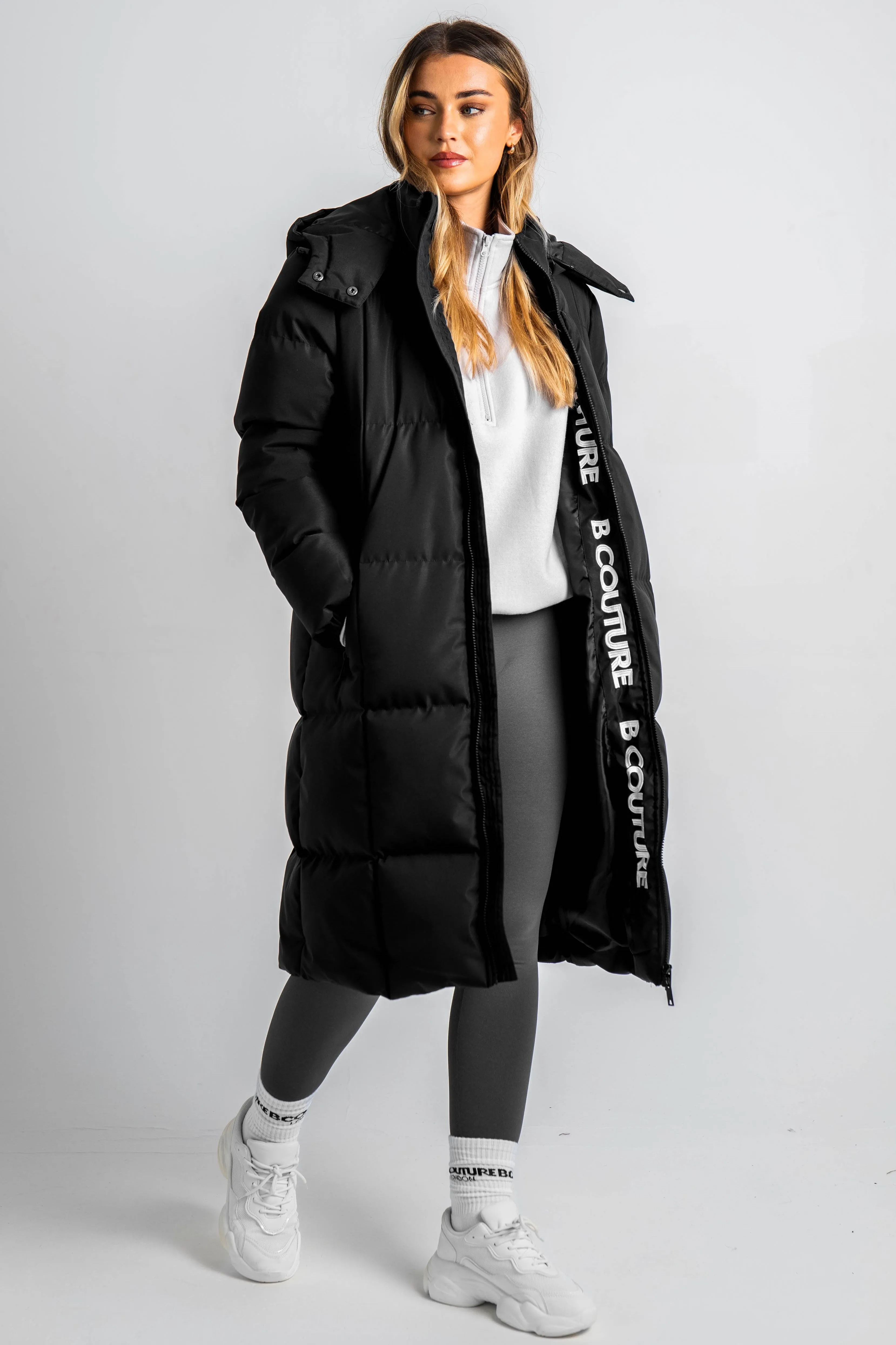 Chamberlain Longline Puffer Coat - Black