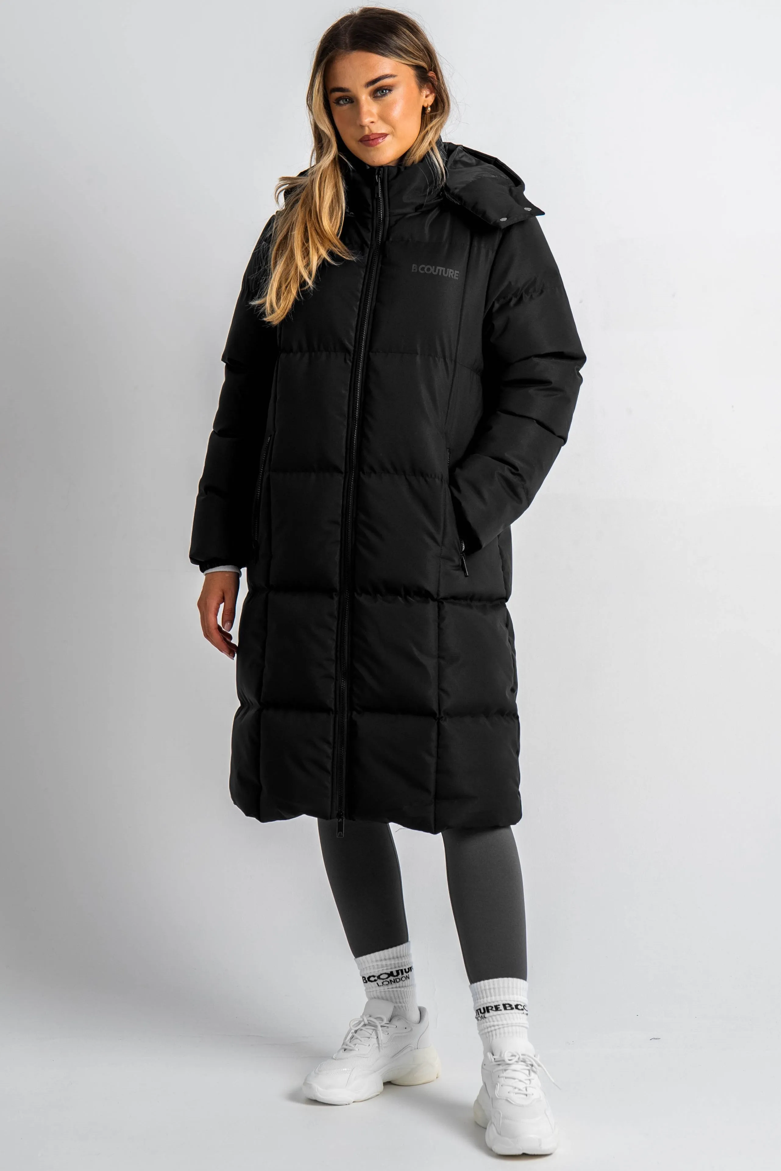 Chamberlain Longline Puffer Coat - Black