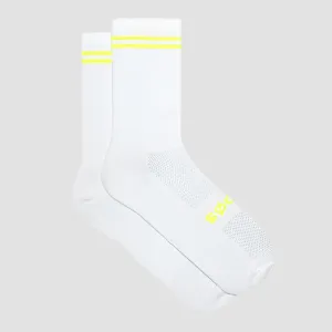 Classic Stripe Socks (White/Fluro)